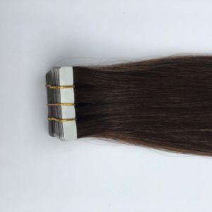 4# Straight Us PU Tape Weft Brazilian Virgin Remy Human Hair Extensions