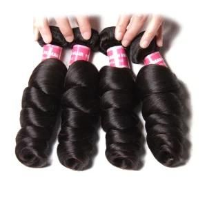 Loose Wave Curly Brazilian Hair Remy Human Hair Weft Hair Extension