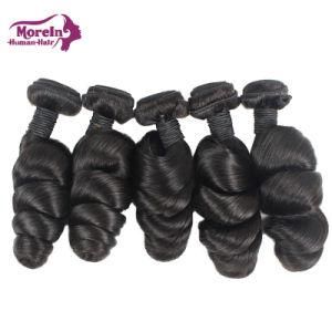 Morein 10A Grade Top Quality Double Weft Unprocessed Loose Wave Hair Bundle