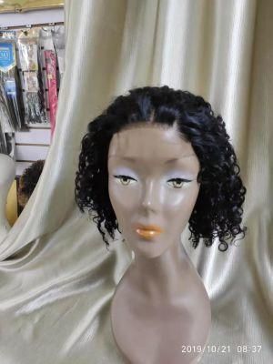 Short Hair Curly Wigs with Lace Frontal