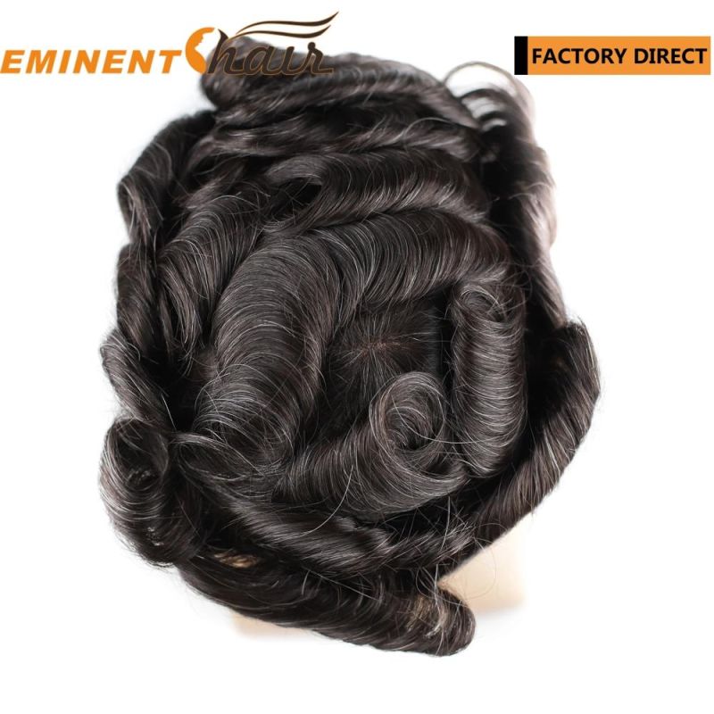 Custom Made Men′s Toupee Remy Hair