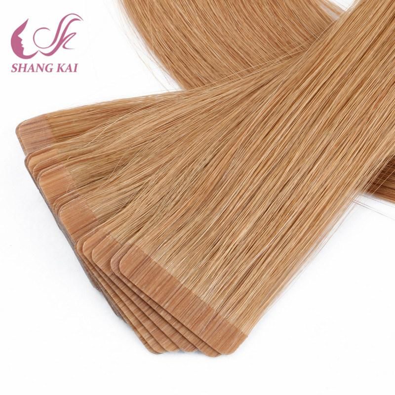 100% Unprocessed Virgin Remy Human Hair Tape in Extension