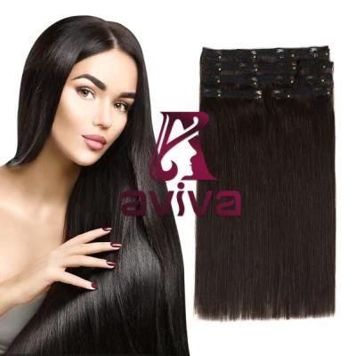 Brazilian Human Hair Extension Clip in Human Hair (AV-CH05)