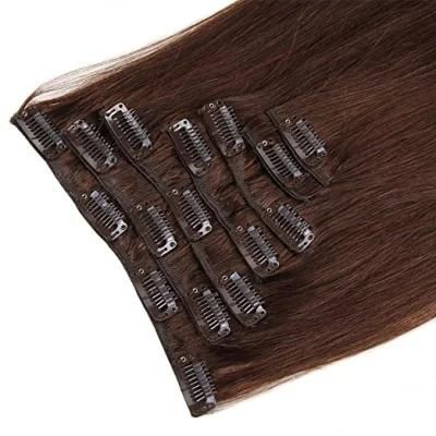Aviva Human Hair Extension Clip in Human Hair Extension 18inch 7PCS for Full Head (AV-CHL07-18-2)