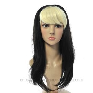2016 New Straight Long Hair Half Head Wig Synthetic Wig