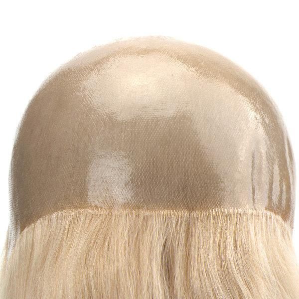 Dark Base Color Thin Skin Hairpiece for Women