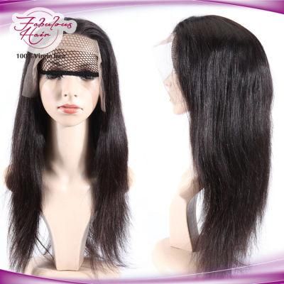 100% Virgin Human Hair Lace Front Wig with Straight
