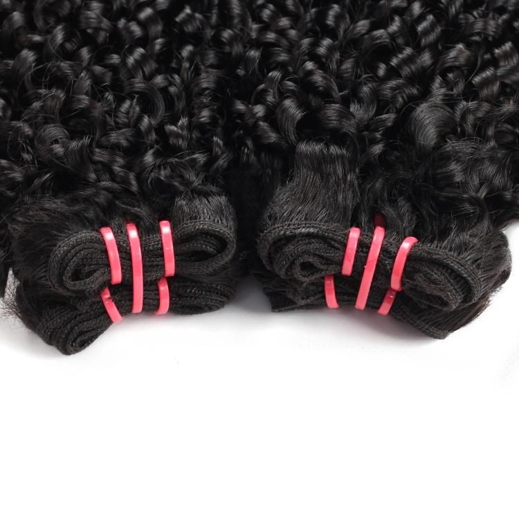 Double Drawn Human Hair Pixie Curly Bundle Human Hair Extension
