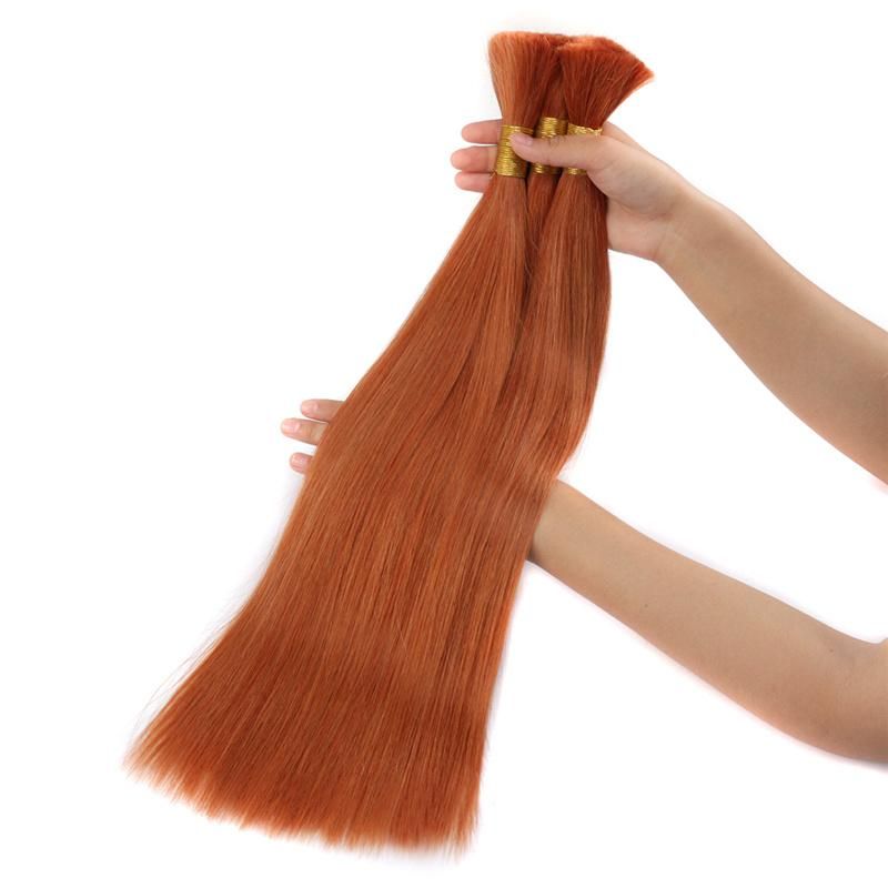 Raw Hair Unprocessed Factory Wholesale Natural Virgin 100% Human Remy Hair Extension Cuticle Aligned Bulk Hair Bulk for Braiding
