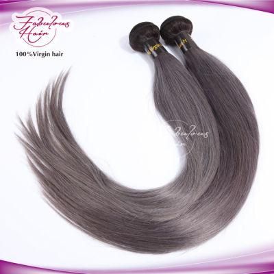 9A Grade New Arrival Straight Brazilian Gray Hair Weft