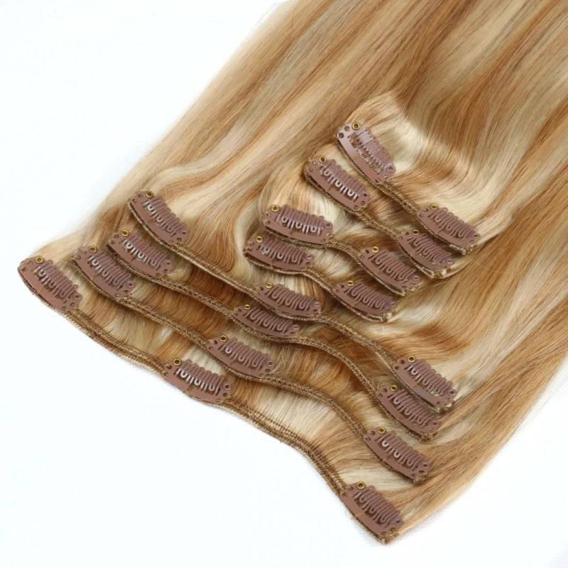 Ombre T Color Clip in Hair Extensions Full Head Deluxe 120-260gram/Set