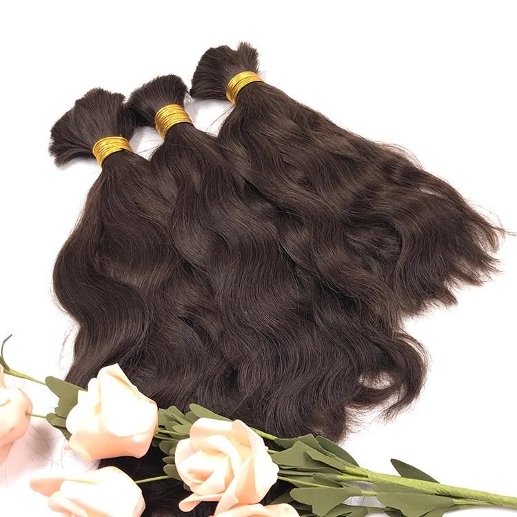 Wholesale Bulk Virgin Hair Ombre Brown Body Wavy Human Hair Bulk Extension