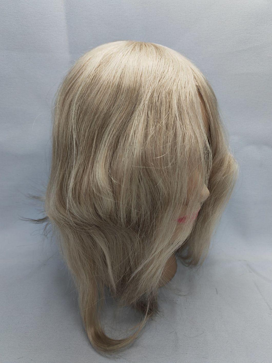 2022 Most Popular Fine Welded Mono Human Hair Wig Made of Human Remy Hair