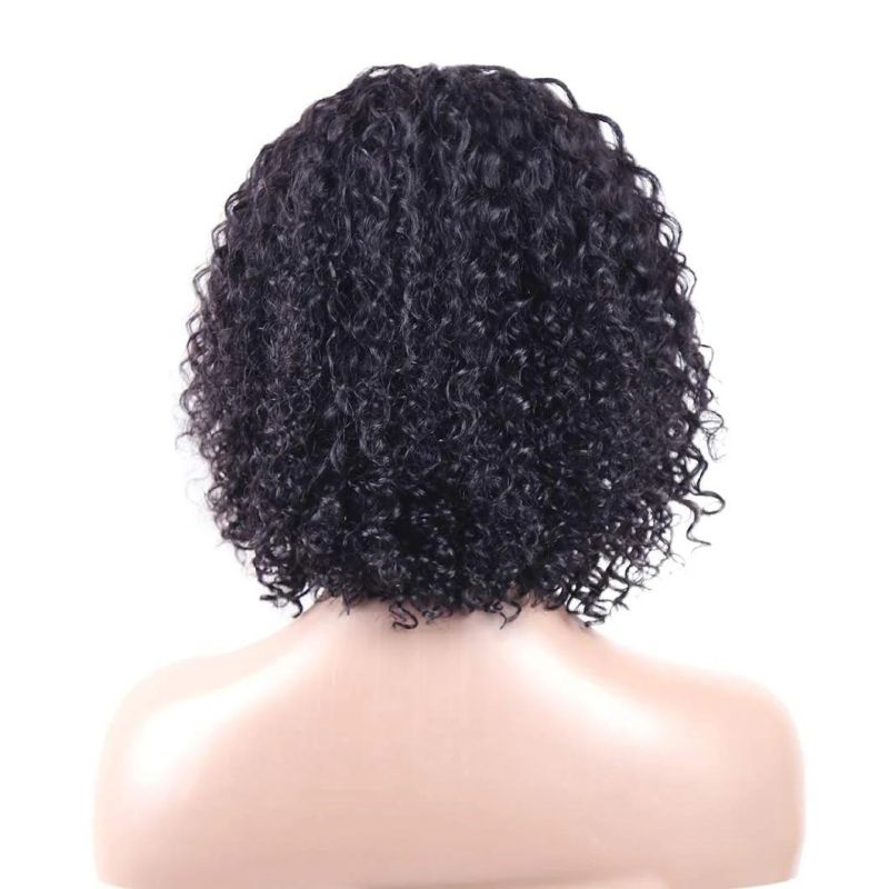 Kbeth Kinky Curly Human Hair Wig for Black Women 2021 Summer Cool and Soft 100% Reay Virgin Brazilian Facotry in Stock 12 Inch Lace Frontal Wigs Good Quality