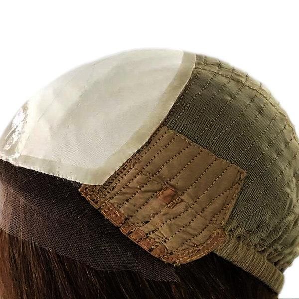 Long Human Virgin Hair Machine Made Full Cap Wig for Patients