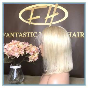 High Quality Hot Sales#613 Blond Color Full Lace Bob Human Hair Lace Wigs with Factory Price Wig-059