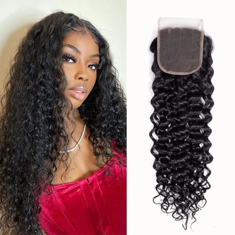 Kbeth Kinky Curly Women Closures 2021 Fashion Remy Wavy Bouncy Custom Service Accept Good Price Long Lasting HD Lace Frontal 4*4 Ladies Toupees From China