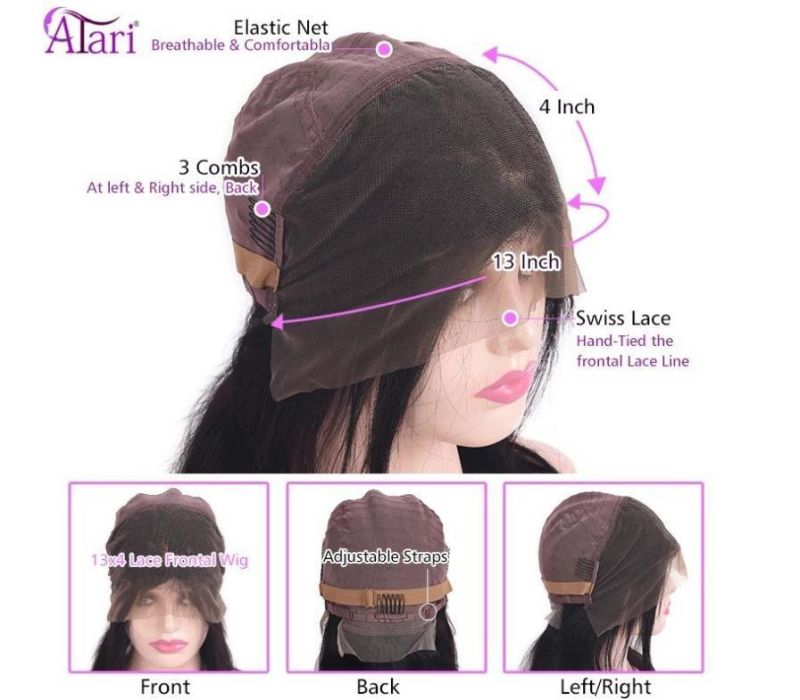 Freeshipping 13*4 150% HD Lace Frontal Wig Lace Front Wig Human Hair 10-30inches Straight Transparent Lace Human Hair Wigs HD Closure Wig
