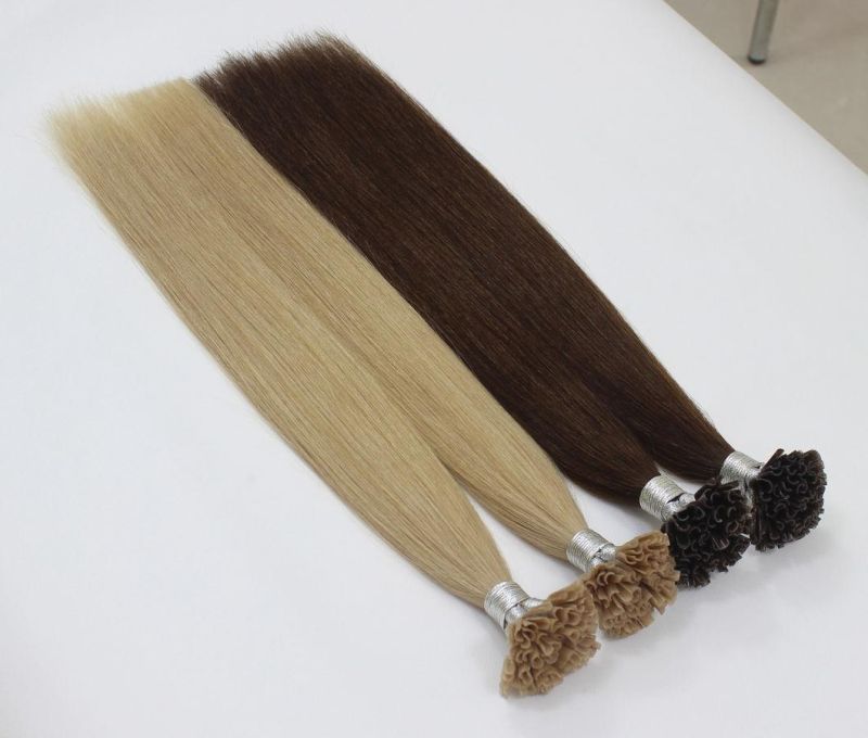 U-Tip Extensions Brazilian Straight Human Hair Bundles Brown Blond Color Remy Human Hair Extensions