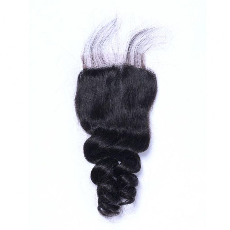 Kbeth Loose Wave 5*5 Transparent Lace 16 Inch Closure Cheap Price Toupees From China Xuchang Factory in Stock