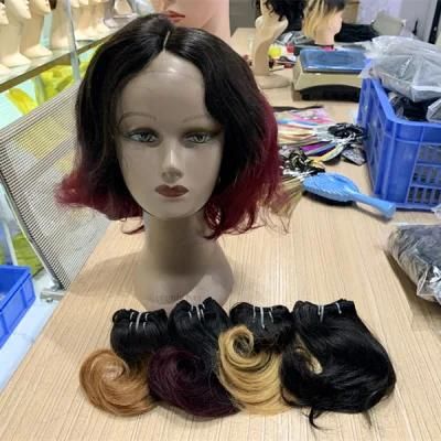 100% Human Hair Ombre Color Brazilian Hair Bundles