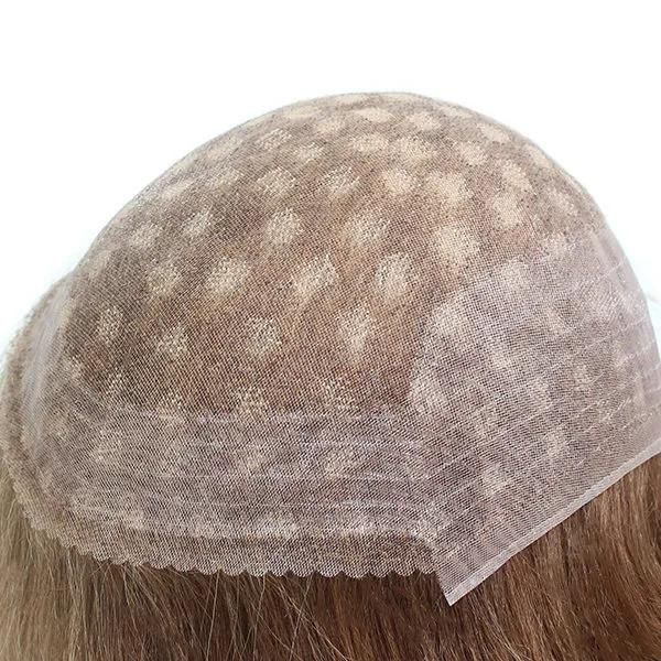 Lw780 Best Quality Human Hair Highlight Color Full Lace Hair Replacement Systems