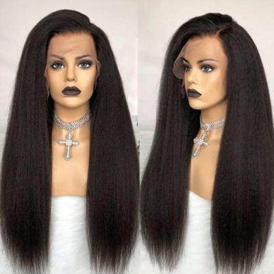 Kinky Curly Yaki 13X4 Lace Front Human Hair Wigs for Black Women 20-30 Inch Human Hair Wigs Brazilian Frontal Wig