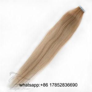 Human Hair Extensions PU Tape Remy Hair Full Head Balayage Color 16/22 Skin Weft Vrigin Hair 50g 20PCS Hair Extensions