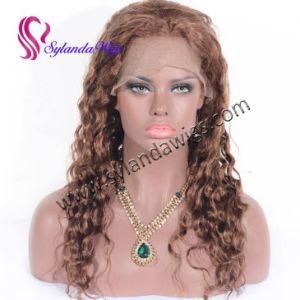 Nice Quality #30 Deep Curly Brazilian Remy Human Hair Lace Frontal Wig 6&quot;-32&quot; Human Hair Wigs with Free Shipping