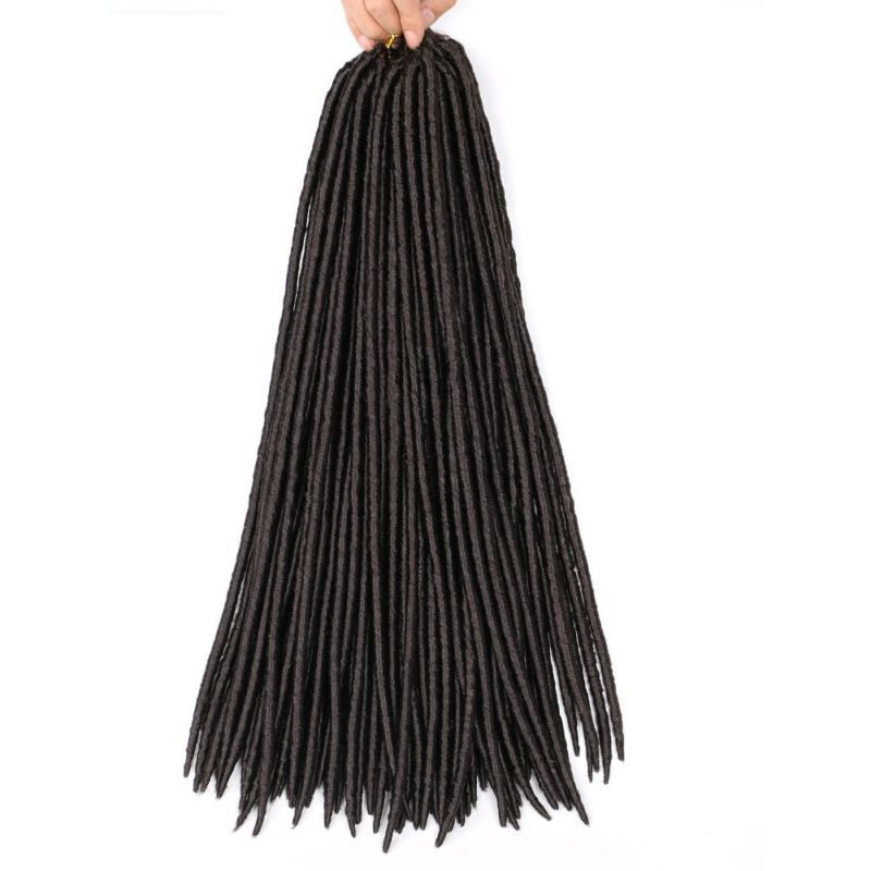 18 Inch 24 Strands Faux Locs Braids Crochet Hair Extensions Cheap Dreadlocks Afro Hair