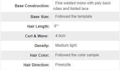 Custom Made High Quality Human Hair Systems