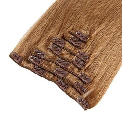 Brazilian Hair Extension Clip in Human Hair Extension 20inch 7PCS for Full Head (AV-CH100-20-12)