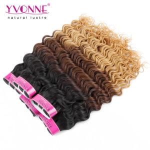 Three Tone Color Deep Wave Peruvian Ombre Hair