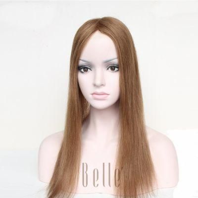 PU Coating Human Hair Replacement Custom Women Topper