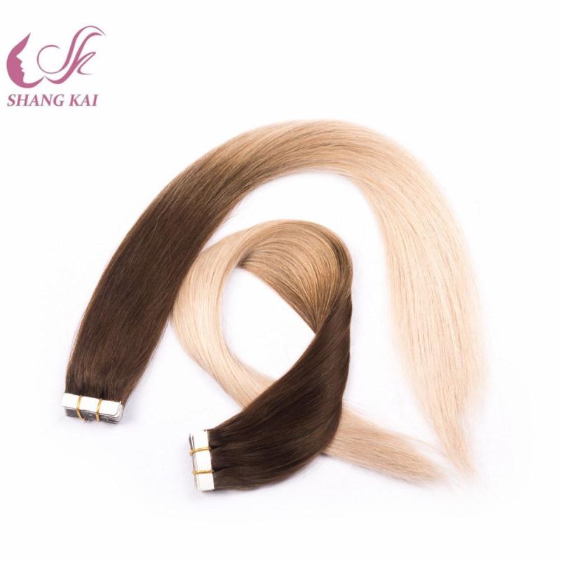 Full Cuticle 100% Virgin Brazilian Hair Tape Hair Extension