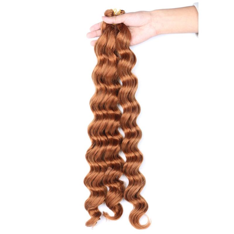 20inch Pre-Loop Deep Wave Curly Braiding Hair Wholesale Synthetic Ombre Extension
