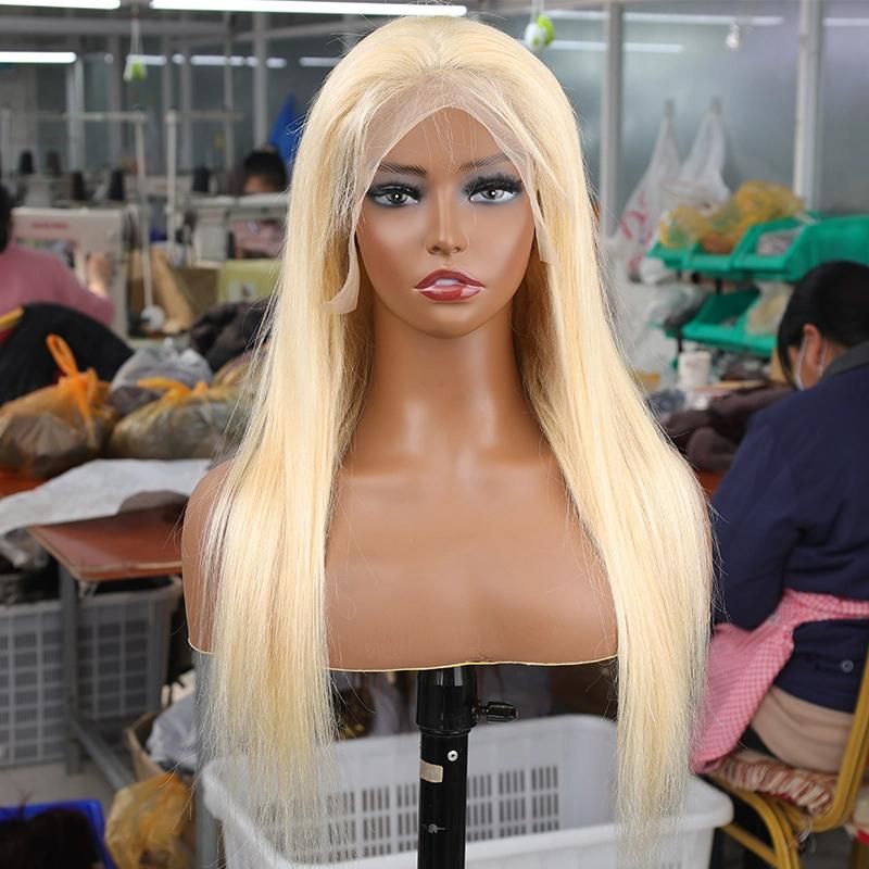 Best Quatity Blonde Highlight 13*6 HD Lace Front Wig for Women Long Straight Hair Wig