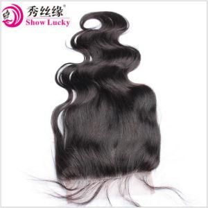 Xuchang Hair Supply Natural Black Women Hair Styles Chinese Body Wave Hair Swiss Lace Top Closure 5*5