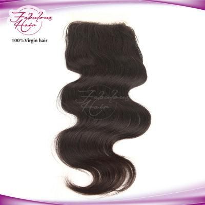 Malaysian Human Hair Closure 4*4 Body Wave Virgin Lace Closure