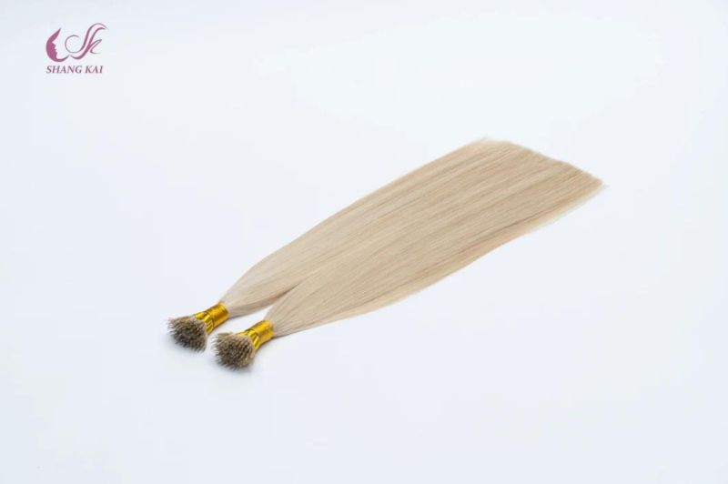 Best Quality 100% Natural Hair Full Cuticle Russian Ponytail Hair Nano Rings Natural Hair