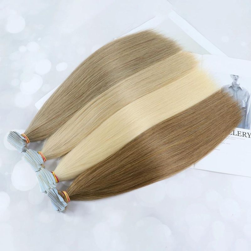 Wholesale 100% Raw Unprocessed Indian Hair Blonde Color Tape in Hair Extensions