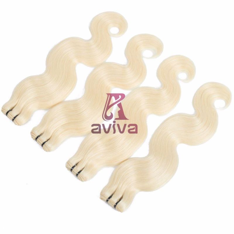Top Quality Virgin Remy Hair Pieces Raw Human Hair Brazilian Hair Blonde
