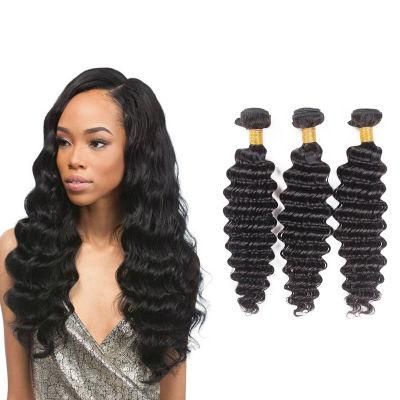 Brazilian Deep Wave 3 Bundles 100% Human Hair 10A Unprocessed Natural Color Brazilian Virgin Hair Extensions