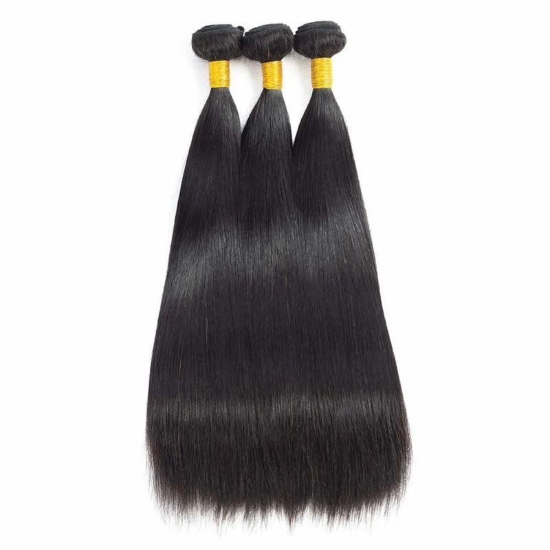 Brazilian Straight Hair 4 Bundles 14 16 18 20inches Unprocessed Human Hair