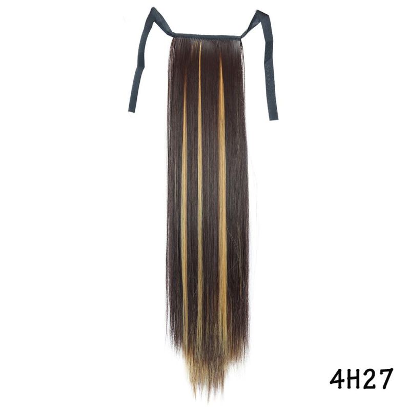 Long Straight Ponytail Hair Synthetic Extensions