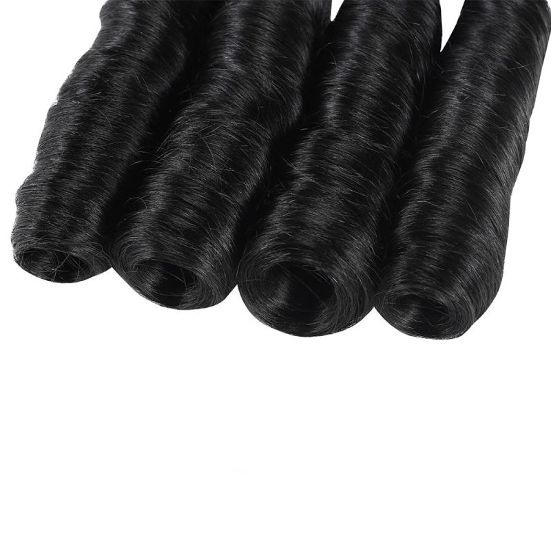Afro Spring Curly Hair 1/3/4 PC Natural Color 8-26inch Brazilian Hair Weave Bundles Non Remy Human Hair Extensions