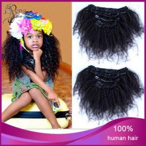 100% Human Hair Afro Curly Clip in Hair