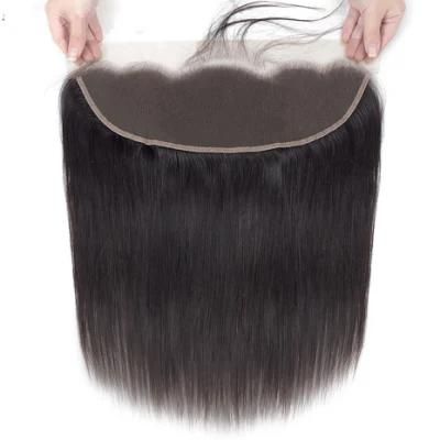 20 Inch Brazilian Straight Hair 13X4 Lace Frontal Free Closure Natural Color Remy Human Hair