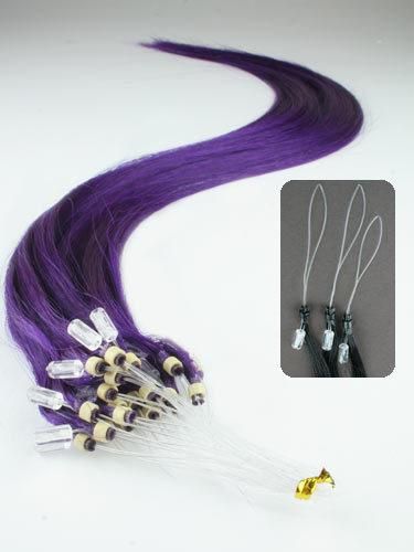 Whosale Micro Ring Beads Easy Loop Miro Ring Hair Extension Micro Loop Hair Extension Purple Color (AV-RH00-purple)