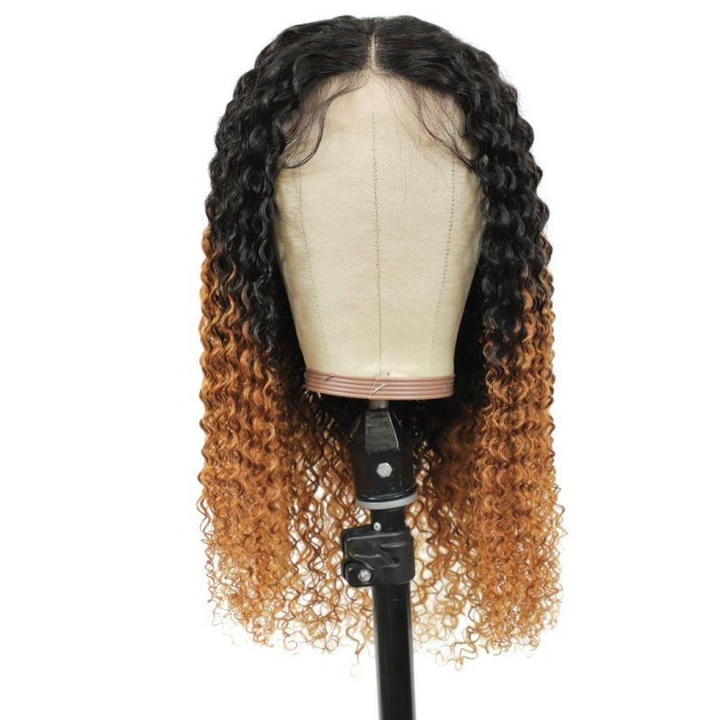 Kbeth Brown Black Wig for Women Birthday Gift 2021 Fashion 4X4 Kinky Curly Two Colors Good Quality Hair 16 18 20 22 24 26 28 Inch Custom Wigs Ready to Ship